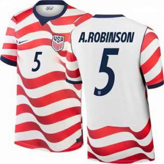 Men 5 Antonee Robinson USMNT 2026 Home Stadium Replica Jersey 1